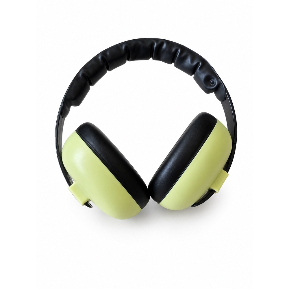 Banz Kids Hearing Protection Earmuffs Lime Green Black Noise Reduction EP102